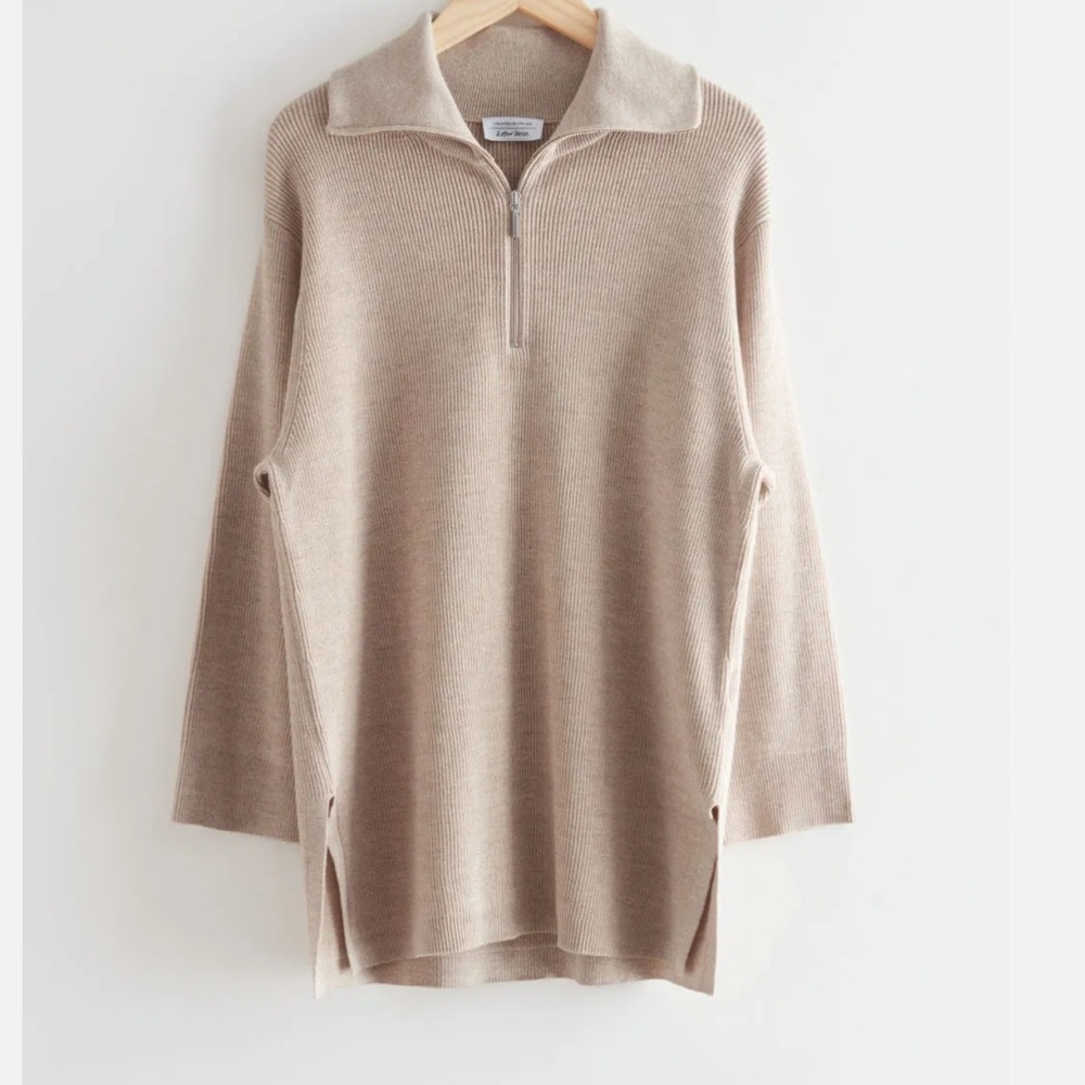 & Other Stories Long Knit Sweater Small